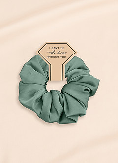 front Matching Color Bridesmaid Stretch Satin Over Size Scrunchies