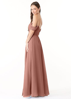 Azazie Millie Final Sale Agave A-Line Sweetheart Neckline Chiffon Convertible Dress image6