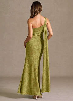 Vestido Marrón Musgo Largo Sapphira image5