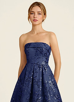 Iriseam Marine Robe de bal brodée de sequins image3