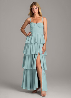 Azazie Alanna Bridesmaid Dresses Mist A-Line Sweetheart Neckline Chiffon Dress image3
