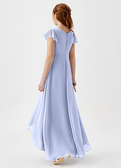 Azazie Breanne Junior Ice A-Line Chiffon Dress image3