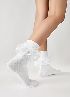front Statement-Rüschensocken 3er-Set