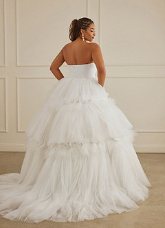 Christian Siriano Bridal for Azazie 2008 Wedding Dresses Diamond White Ball-Gown Sequins Tulle Dress image20