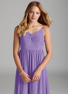 Azazie Zeya Junior Tahiti A-Line Chiffon Dress image6