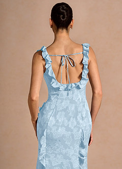 Maxi jurk Barsha Poederblauw image7