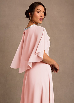 Azazie Winnifred 신부의 어머니 드레스 A라인 구슬 쉬폰 플로어 길이 드레스 image5