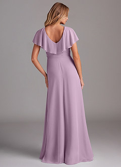 Azazie Lainey Bridesmaid Dresses Wisteria A-Line with Pockets Chiffon Dress image7