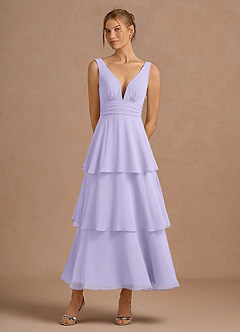 Melisande Lilac Midi Dress image6
