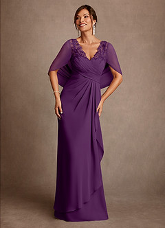 Azazie Santa Clara Abiti per la Madre della Sposa Abito A-Line in Pizzo Uva image1