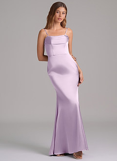 Azazie Miley Final Sale Black Mermaid Off the Shoulder Stretch Satin Convertible Dress image8