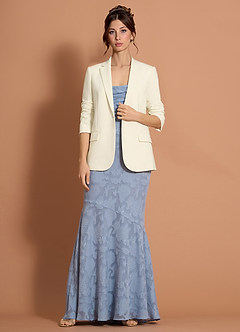 front Kennedy Ivory Performance-Blazer mit raffiniertem Webmuster