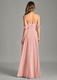 Azazie Chelsey Final Sale Rosette A-Line Off the Shoulder Chiffon Convertible Dress image7