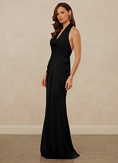 Christian Siriano Bridal for Azazie 1018 Bridesmaid Dresses Cowl Neck Mesh Sheath Dress image7