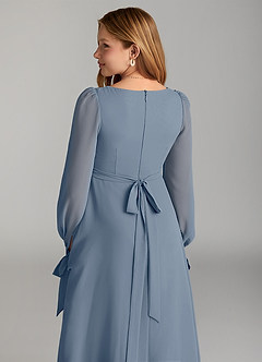 Azazie Leonia Junior Twilight A-Line with Pockets Chiffon Dress image6