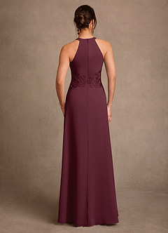 Azazie Georgie Mother of the Bride Dresses Cabernet A-Line Lace Chiffon Dress image3
