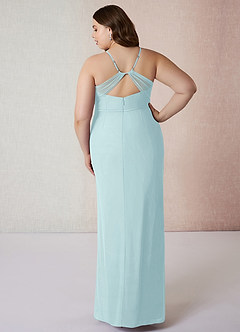 Azazie Blink laatste Uitverkoop Jurk van Chiffon met Kolom V-hals Vintage Mauve image7