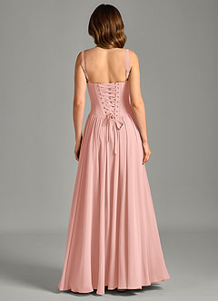 Azazie Evadina Suknie dla druhen Linia A Gorset Szyfon Do ziemi Sukienka image2