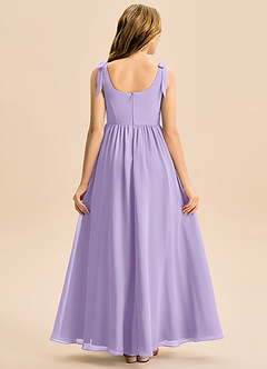 Azazie Delia Junior Robe Trapèze en Mousseline de soie Arc Lilas image6