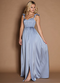 Ginevra Powder Blue Corset Dress image3