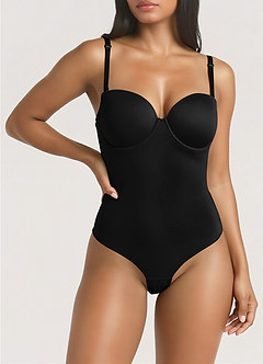 front Ultra åben ryg bodysuit med bøjle og shapewear