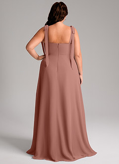 Azazie Debra Bridesmaid Dresses Cedar Rose A-Line with Pockets Chiffon Convertible Dress image9