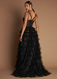 Lizie Black Ruffle Gown image7