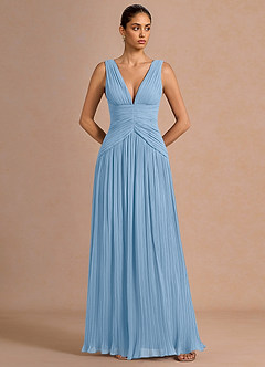 Abito Maxi Blu Foschia Lupita image3