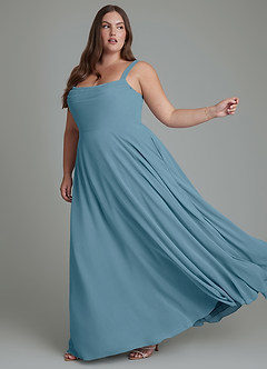 Azazie Shaude Bridesmaid Dresses Bermuda A-Line Pleated Chiffon Dress image10