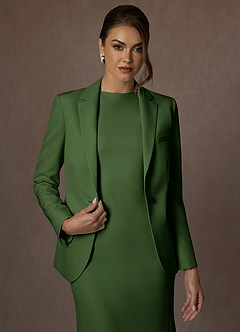 front Kennedy Oliva Vestido estruturado com elastano