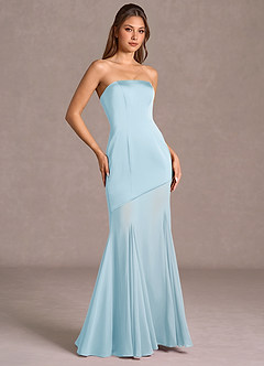 Vestido Azul Cielo Largo Uma image3