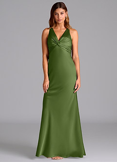 Azazie Hati Bridesmaid Dresses Juniper Mermaid Stretch Satin Dress image5