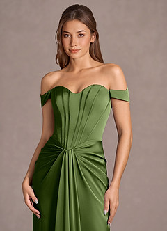 Vestido Verde Oliva Largo Lorelei image5