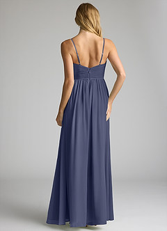 Azazie Alia Bridesmaid Dresses Stormy A-Line Pleated Chiffon Dress image5