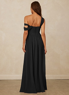 Christian Siriano Bridal for Azazie 1014 Bridesmaid Dresses Draped One-Shoulder Chiffon A-line Dress image3