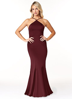 Azazie Stacey Stretch Satin Dress Final Sale  image3