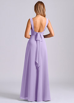 Azazie Beatrice Brautjungfernkleider A-Linie Herzausschnitt Chiffon Kleid Flieder image2