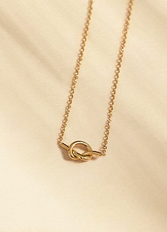 front Collier nœud d'amour