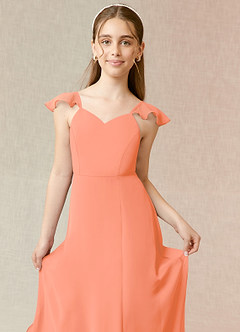 Azazie Everett Junior Sunset A-Line Chiffon Dress image5