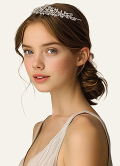 front Bloemenparel en strass bloemenmeisje tiara