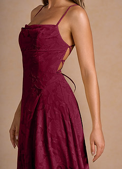 Vestido Merlot Largo Irelia image6