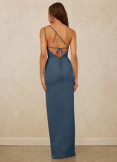 Christian Siriano Bridal for Azazie 1003 Bridesmaid Dresses Neptune Sheath One Shoulder Chiffon Dress image2