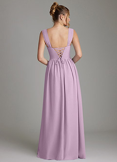 Azazie Caterina Bridesmaid Dresses Wisteria A-Line Corset Chiffon Dress image6