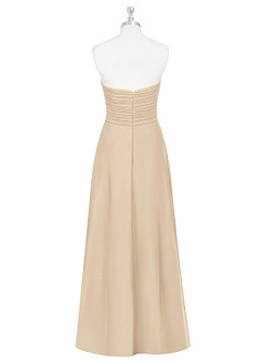 Azazie Arabella Allure Robes de demoiselle d'honneur Robe Trapèze Convertible en Mousseline de soie Encolure en Forme de Cœur Champagne image9