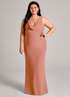 Azazie Rylina Bridesmaid Dresses MAI TAI Mermaid Pleated Chiffon Dress image7