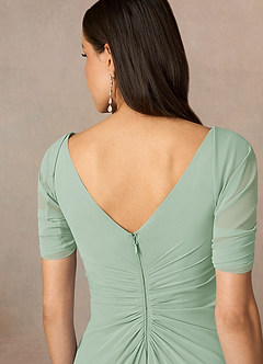 front Azazie Matching Color Sarah Chiffon Wrap