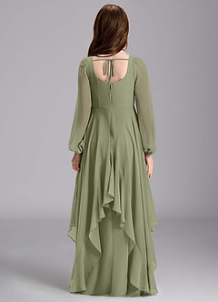 Azazie Clara Junior Klänning av A-Line i Chiffong Blouson image2