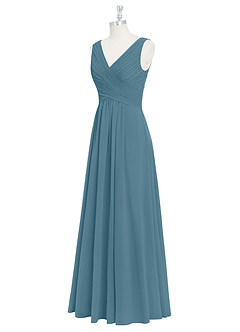 Azazie Flora Bridesmaid Dresses Bermuda A-Line Pleated Chiffon Dress image9
