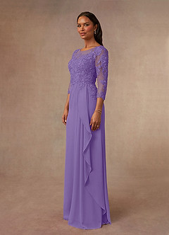 Azazie Calanthe Mother of the Bride Dresses Tahiti A-Line Scoop Chiffon Dress image2