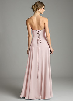 Azazie Ayla Abiti da Damigella Abito A-Line in Chiffon Scollo a Cuore Rosa Rossore image2